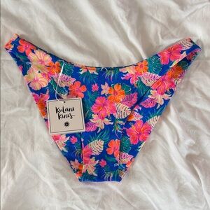 Kulani Kinis minimal full coverage bikini botton Electric Palms medium Nwt